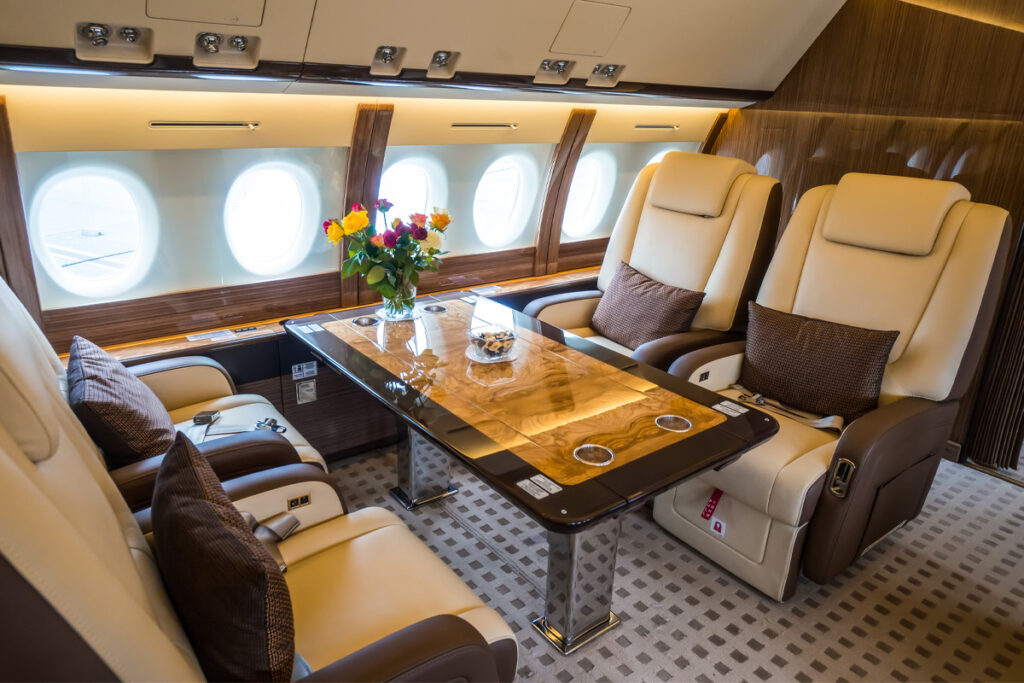 Private aircraft cabin